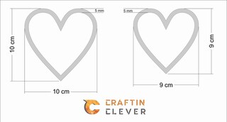 25 Cuori In Legno MDF Per Hobby E Decorazioni – Taglio Laser – Scegli La Misura (2-15 Cm)