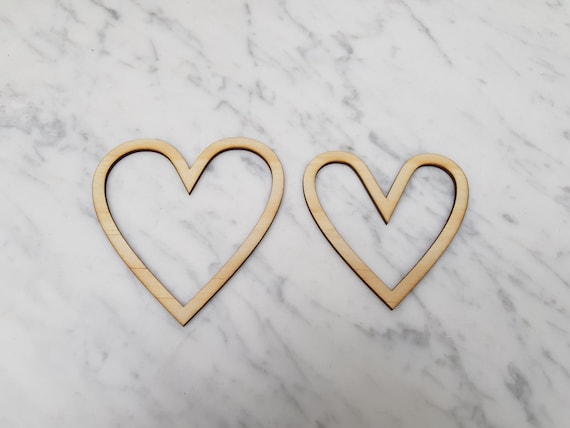 Wooden Heart-Laser Cut Heart Shape