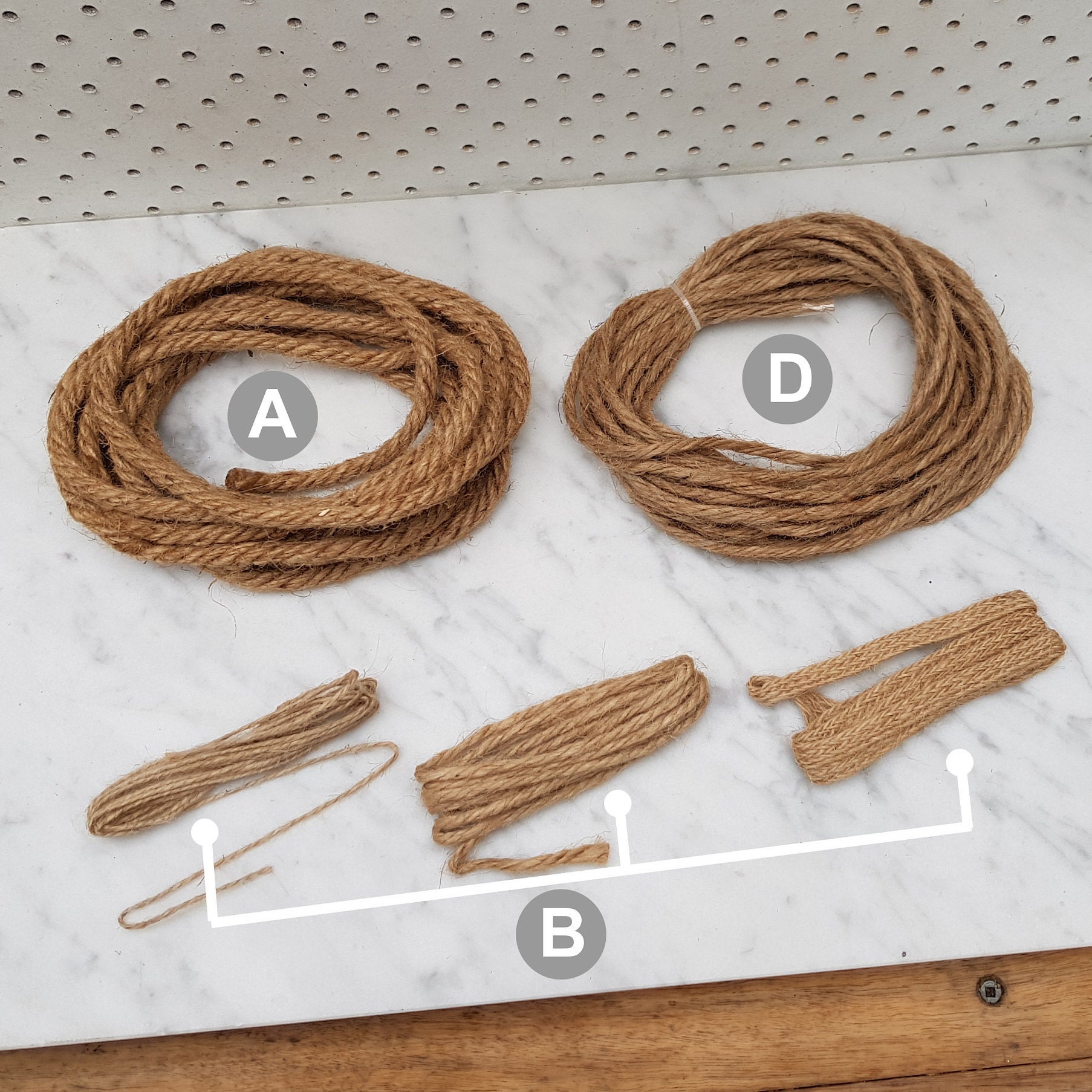 Wholesale 3pk Natural Jute Twine NATURAL