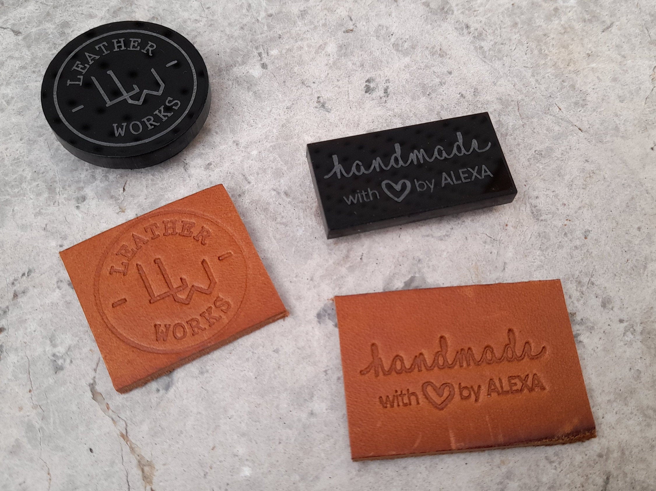 Custom Leather Stamp, Personalised Leather Branding Iron, Custom Brass  Stamp for Vegetable Tanned Leather, Custom Embosser 