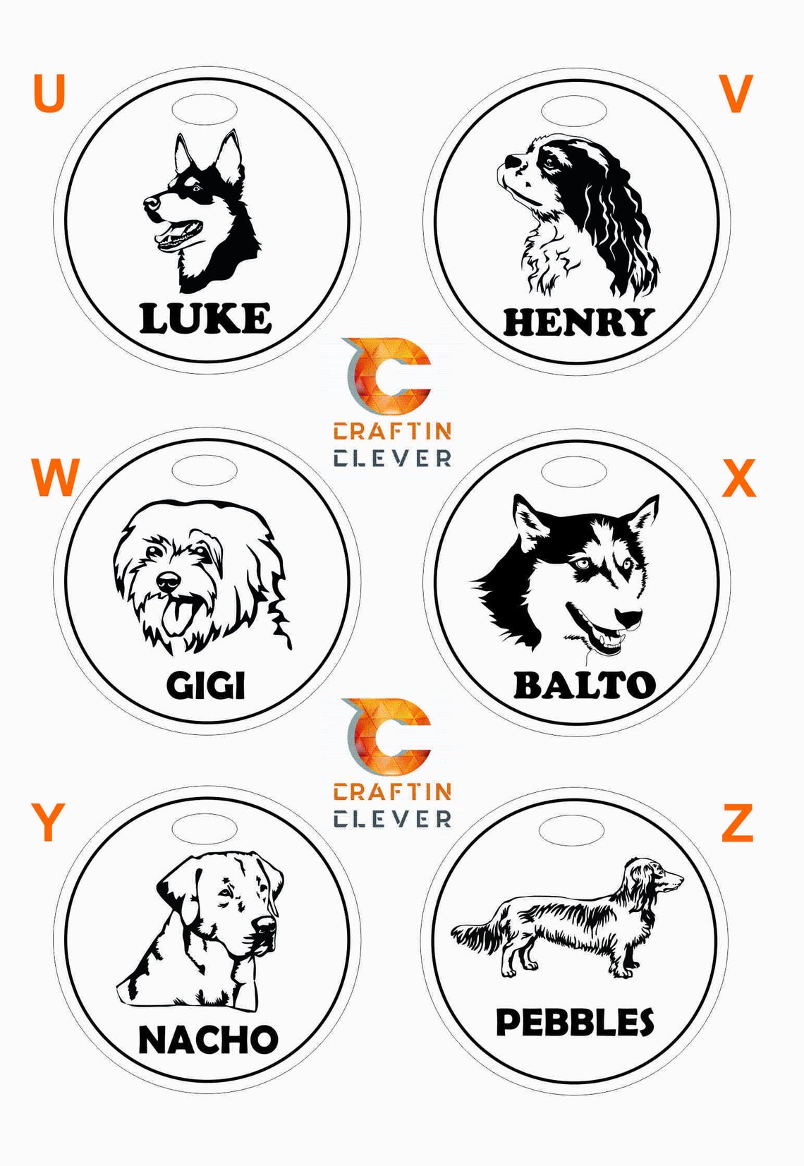 Wooden Pet Name Tags Bundle x2 Etsy