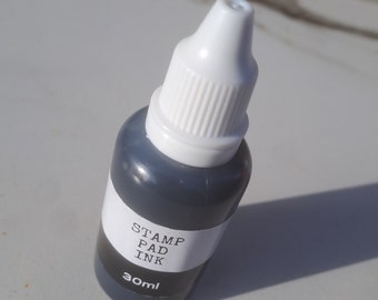 Stamp Pad Refill Ink, Refill Ink for Stamp Pad, Rubber Stamp Ink Pad Refill, Black Ink.