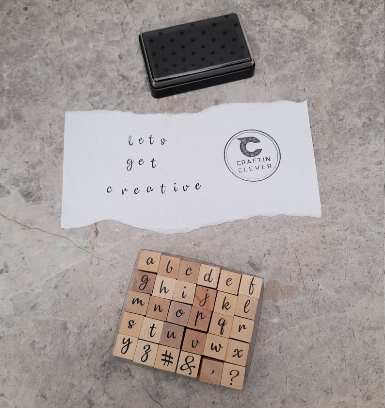 Alphabet Stamp Set X30pce Alphabet Stamps Craft Stamp Set Etsy Australia