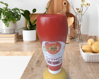 Porte-bouteille de sauce, support de sauce à l'envers pour la cuisine, plan de travail, rangement dans une armoire, économiseur de bouteille de sauce, conservez votre sauce préférée pour la fin.