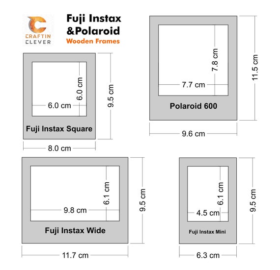 Polaroid Photo Sizes