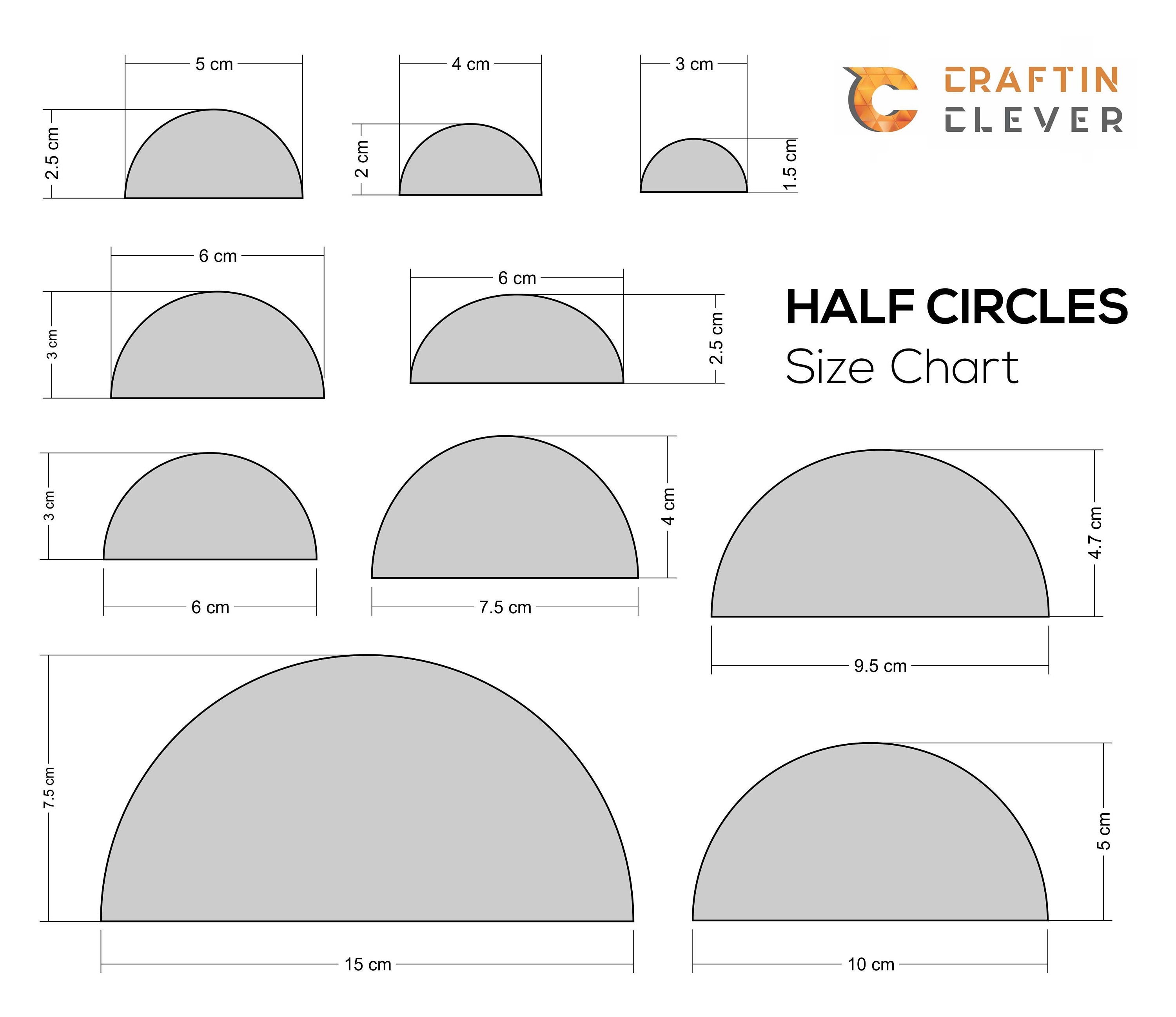 Wooden Circle & Rectangle Half Shapes Laser Cut Wooden Square Size 2 ...