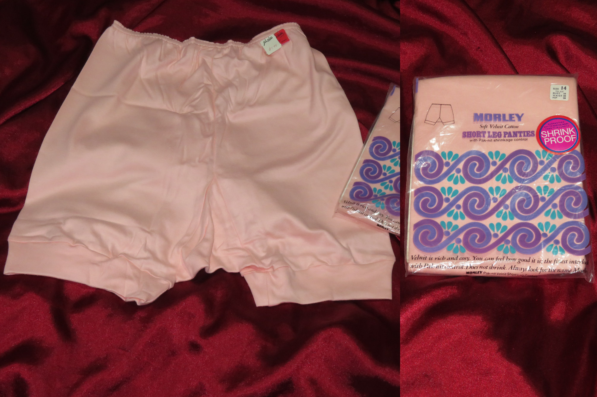 VINTAGE STYLE LILAC Nylon acetate Directoire Bloomers Knickers