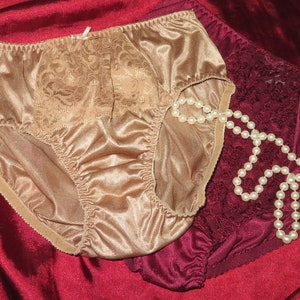 Satin Retro Style Panties. 