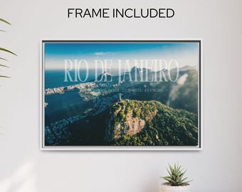 Rio De Janeiro Canvas Print, Framed Cityscape Wall Art