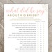 see more listings in the Bridal Shower Games section