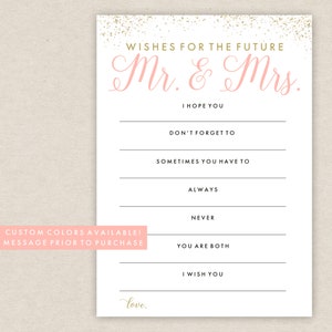 Wishes for the Future Mr. and Mrs. - Well Wishes for the Bride and ...