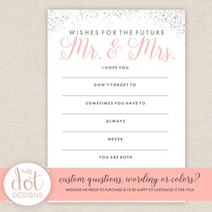Wishes for the Future Mr. and Mrs. - Well Wishes for the Bride and ...