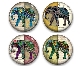 Elephant 2.25" Magnets - set of 4