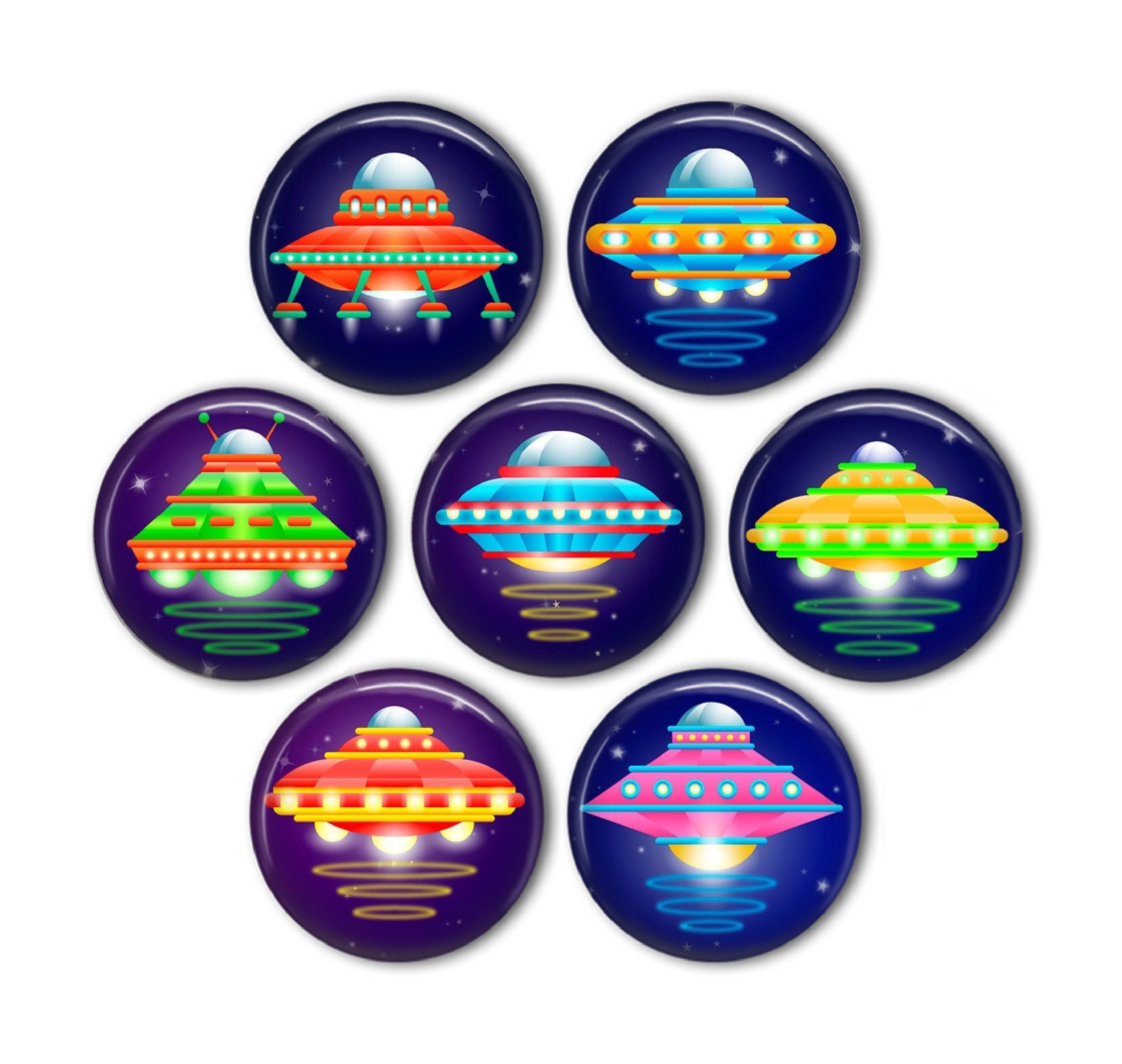 UFO Spaceship 1 Set of 7 Etsy