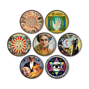 Fortune Teller 1&quot; Magnets - set of 7