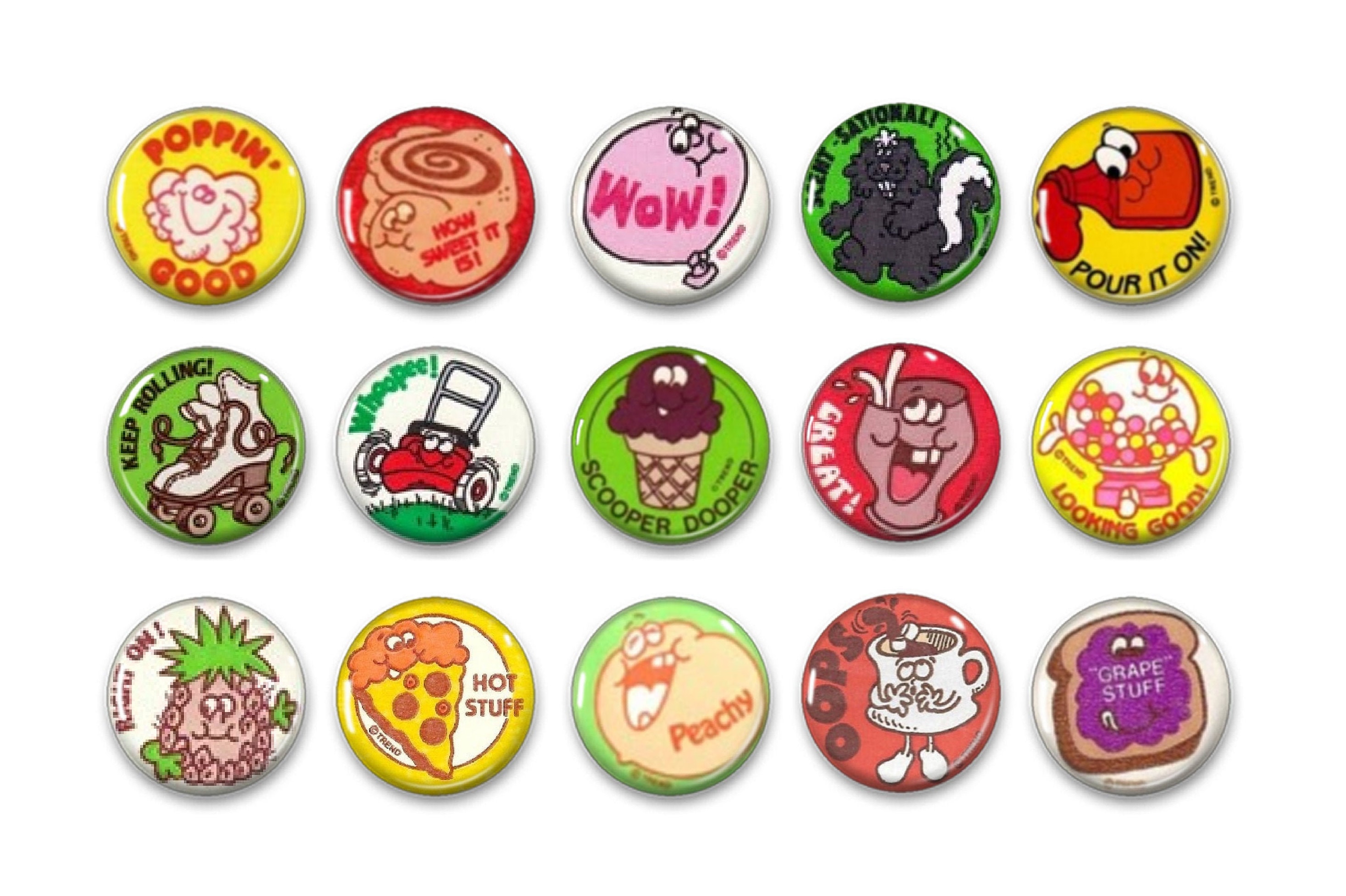 Vintage Look Scratch and Sniff Smelly Stickers 1 Etsy