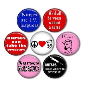 Nurse 1&quot; Magnets - set of 7
