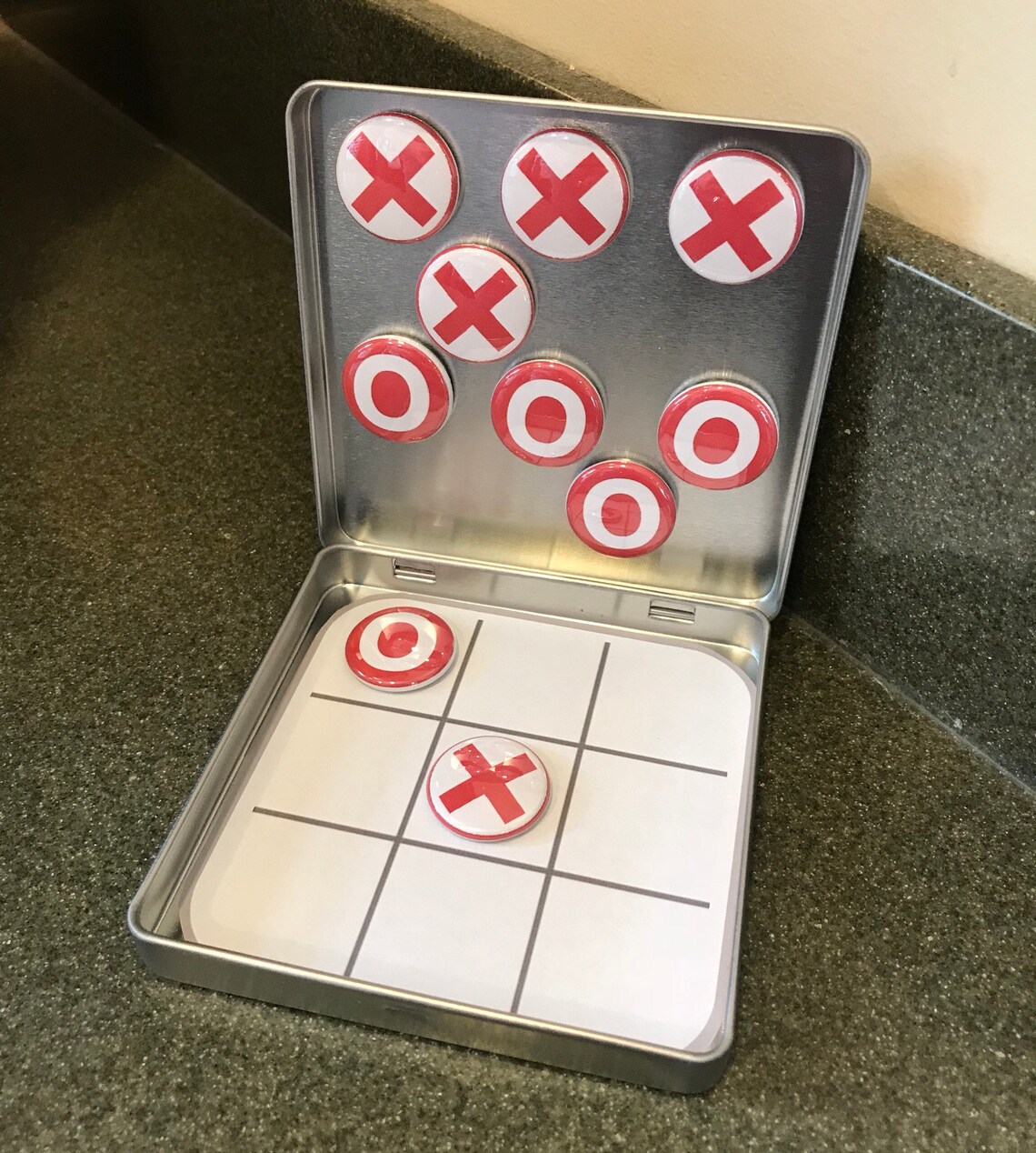 Red and White Tic Tac Toe Etsy UK