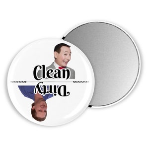 Dirty/Clean PeeWee Herman 3.5&quot; Dishwasher Magnet