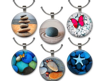 Zen Wine Charms - set of 6