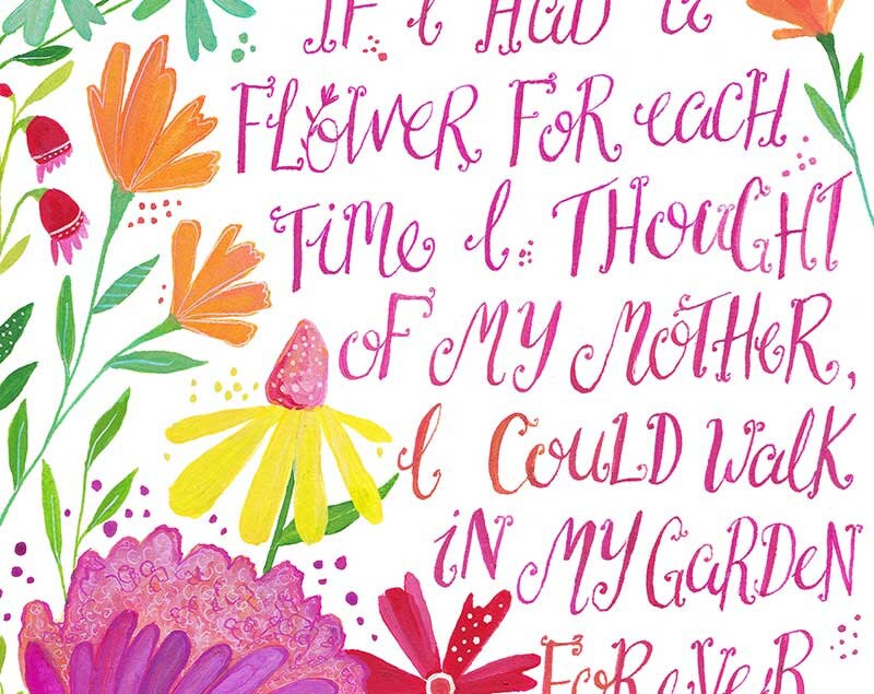 Mom Gift Card Printable Mom Card Instant Download Flower - Etsy
