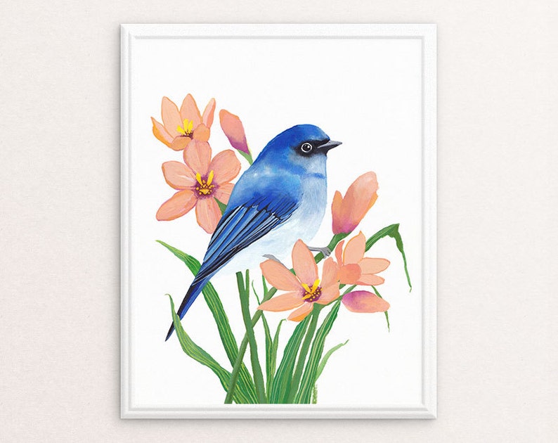 Bird Art Printable Bird Wall Art Bird Home Decor Bird Etsy