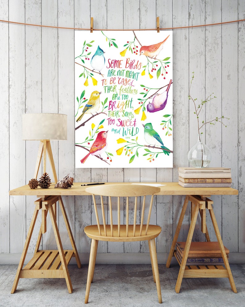 Bohemian Wall Art Printable Quote Wild and Free Quote Etsy