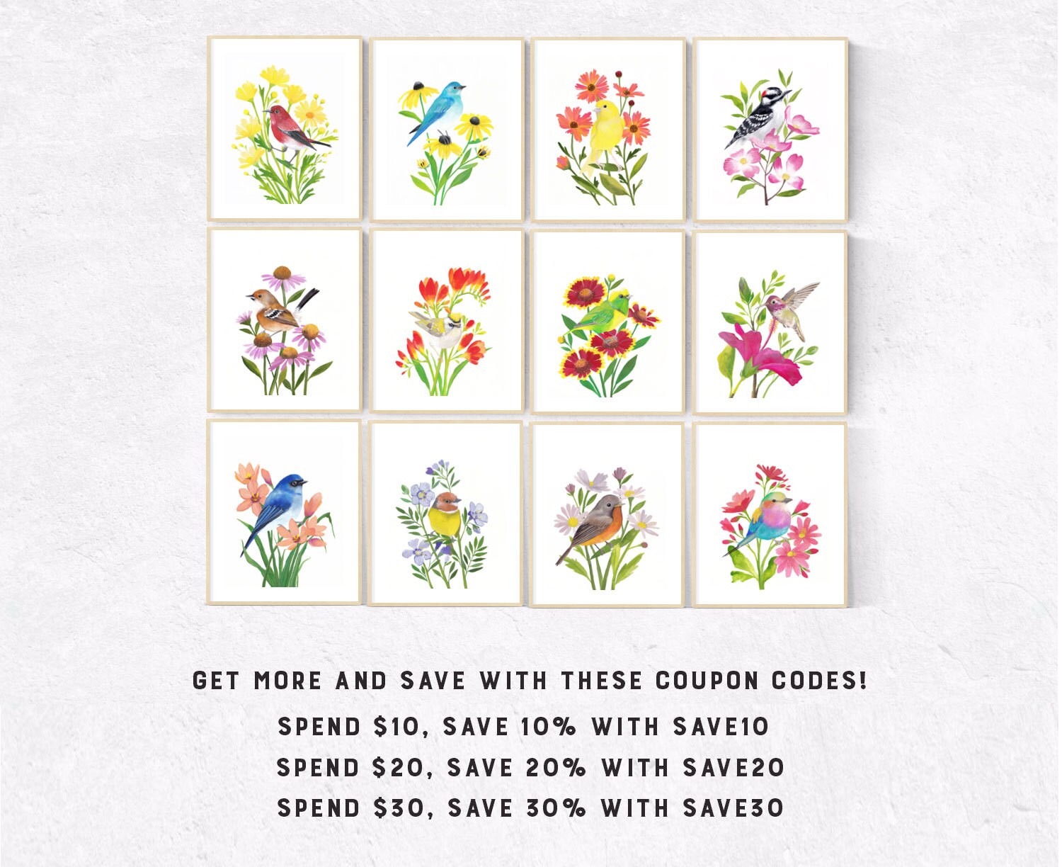 Bird Printable Wall Art Home Decor Wall Print Printable Art - Etsy