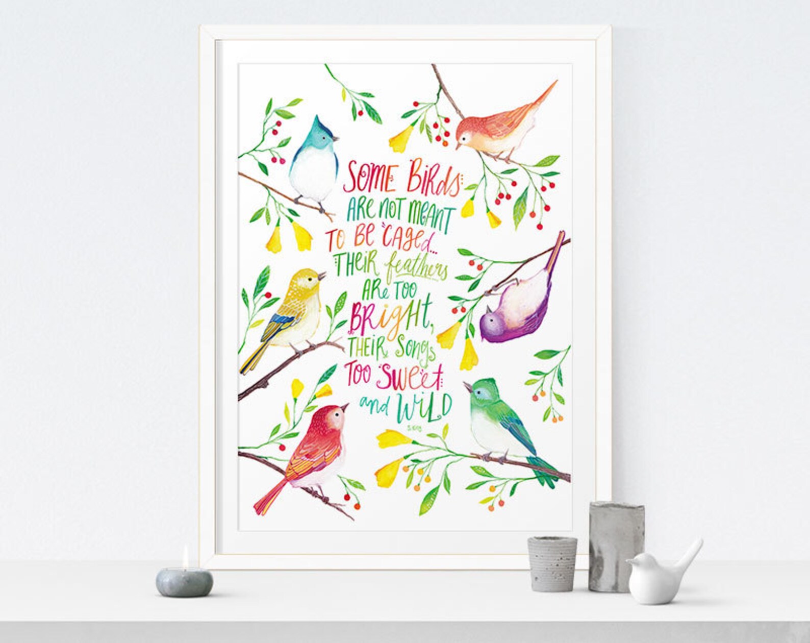 Bohemian Wall Art Printable Quote Wild and Free Quote Etsy