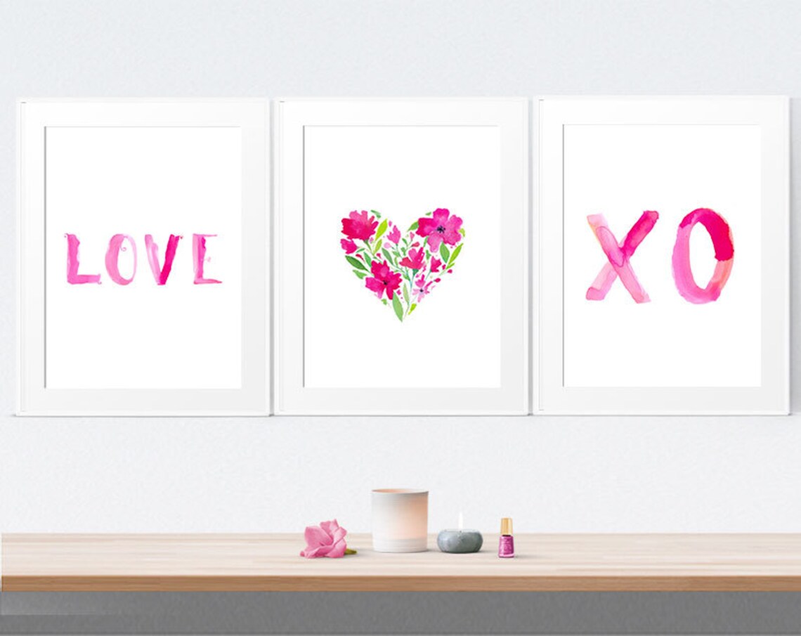LOVE Printable Instant Download Love Print Wall Art Home - Etsy