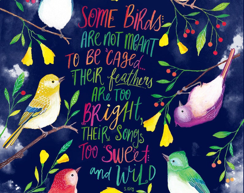 Bohemian Wall Art Printable Quote Wild and Free Quote Etsy