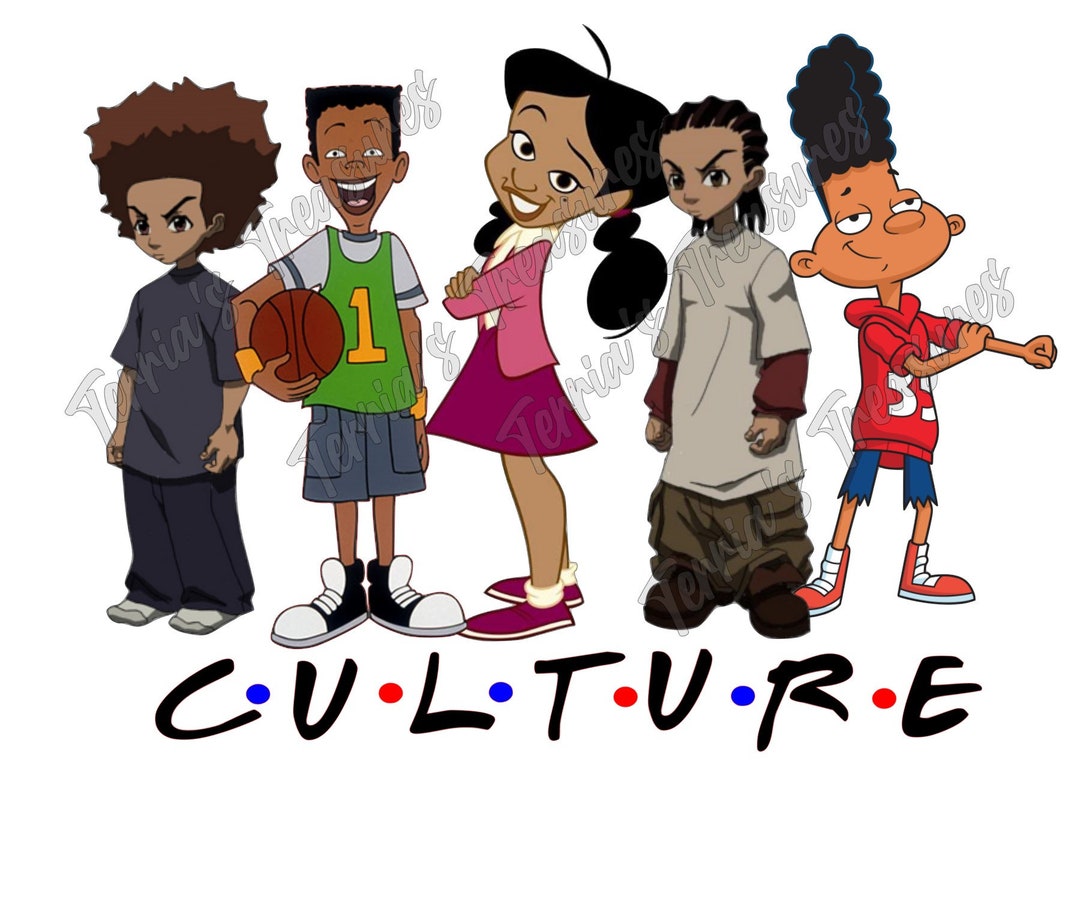 Black Cartoonsfriends culture PNG File Only, Black History PNG, Black