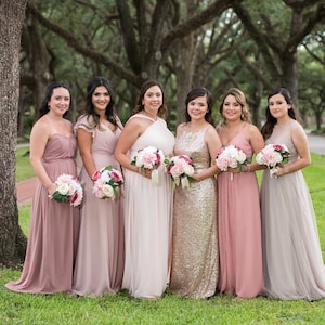 Blush & Dusty Rose Bridal Bouquet, Wedding Bouquet, Peonies, Hydrangeas, Silk floral Bouquet, flowers