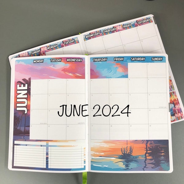 JUNE 2024 Passion Planner Monthly Themed or Birthday - Deco - A La Carte - Kits for the Medium & Large Weekly Dated Passion Planners.
