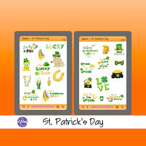 ST. PATRICK'S DAY - Quote Stickers for Passion Planner, Hobonichi, Erin Condren, Happy Planner, Filofax, Bujo, kikkik...etc