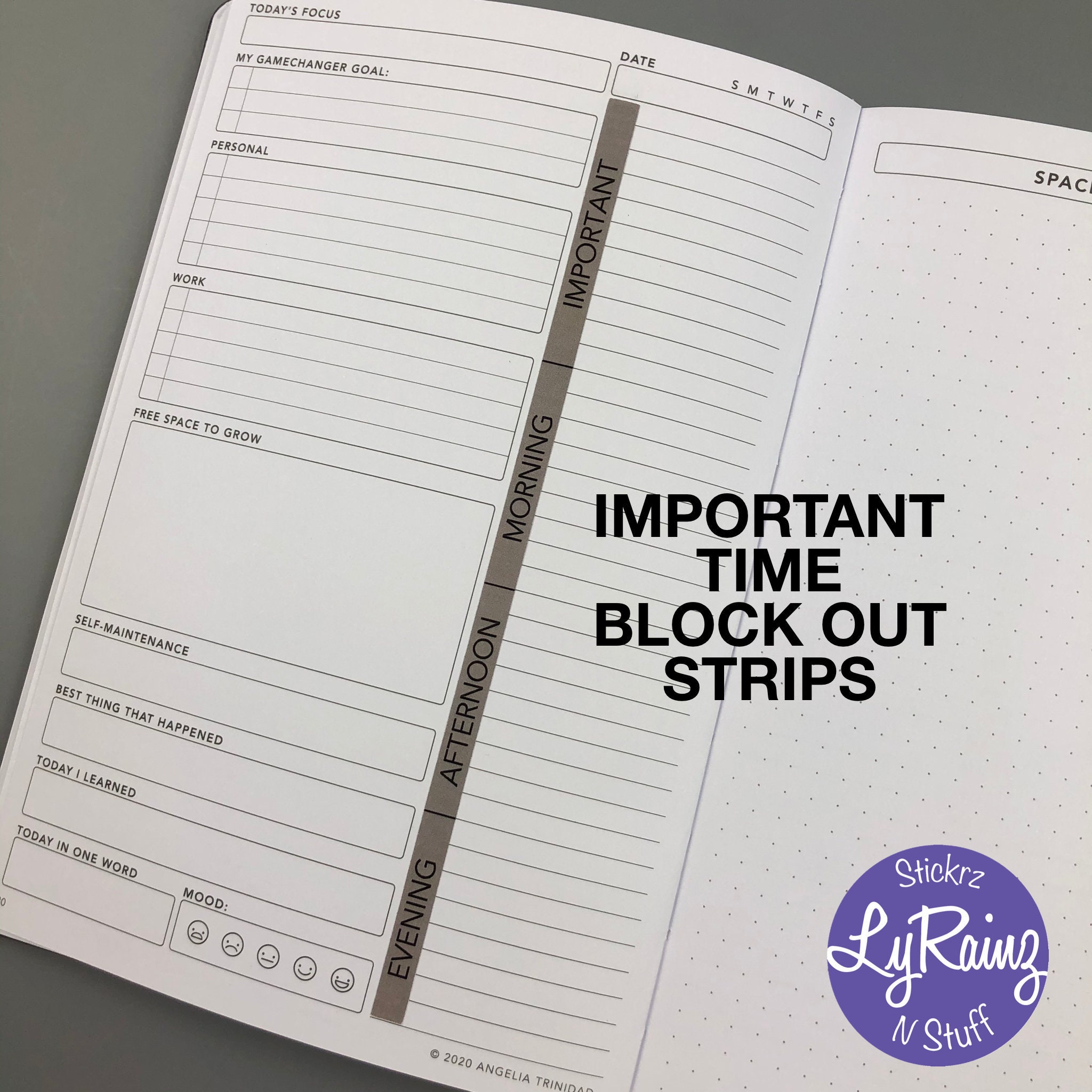 Important Morning Afternoon Evening Time Block Out Strips Etsy