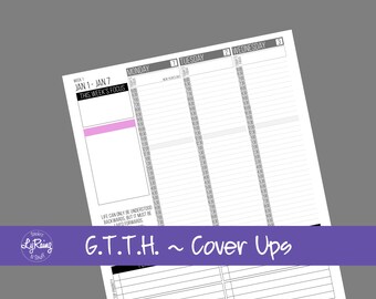 COVER UP Stickers - for the "Good Things That Happened" area in the Passion Planner Weekly