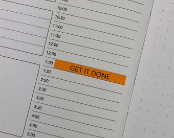 GET It DONE - for the Appointment Calendar in the Passion Planner DAILY
