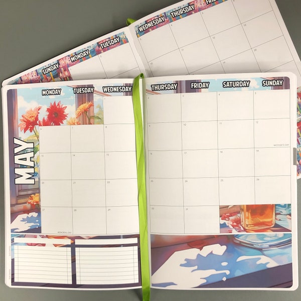 MAY 2024 Passion Planner Monthly Themed or Birthday - Deco - A La Carte - Kits for the Medium & Large Weekly Dated Passion Planners.