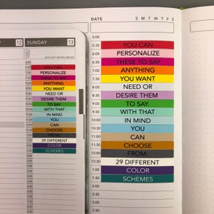 PERSONALIZED/CUSTOM Headers - Available in the Passion Planner Weekly and Daily sizes.