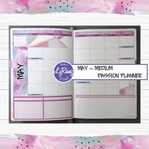 MAY 2025 ~ MEDIUM ~ Passion Planner ~ Monthly Decorative Kit ~ Sunday or Monday Start ~ A La Carte