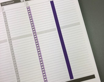 TIME BLOCK OUT Strips (with / without Check boxes) Stickers - for the Weekly Layout section available for the S,M & L sized Passion Planners