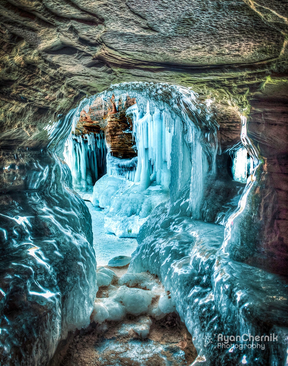 Bayfield Ice Cave Bayfield Wisconsin Etsy