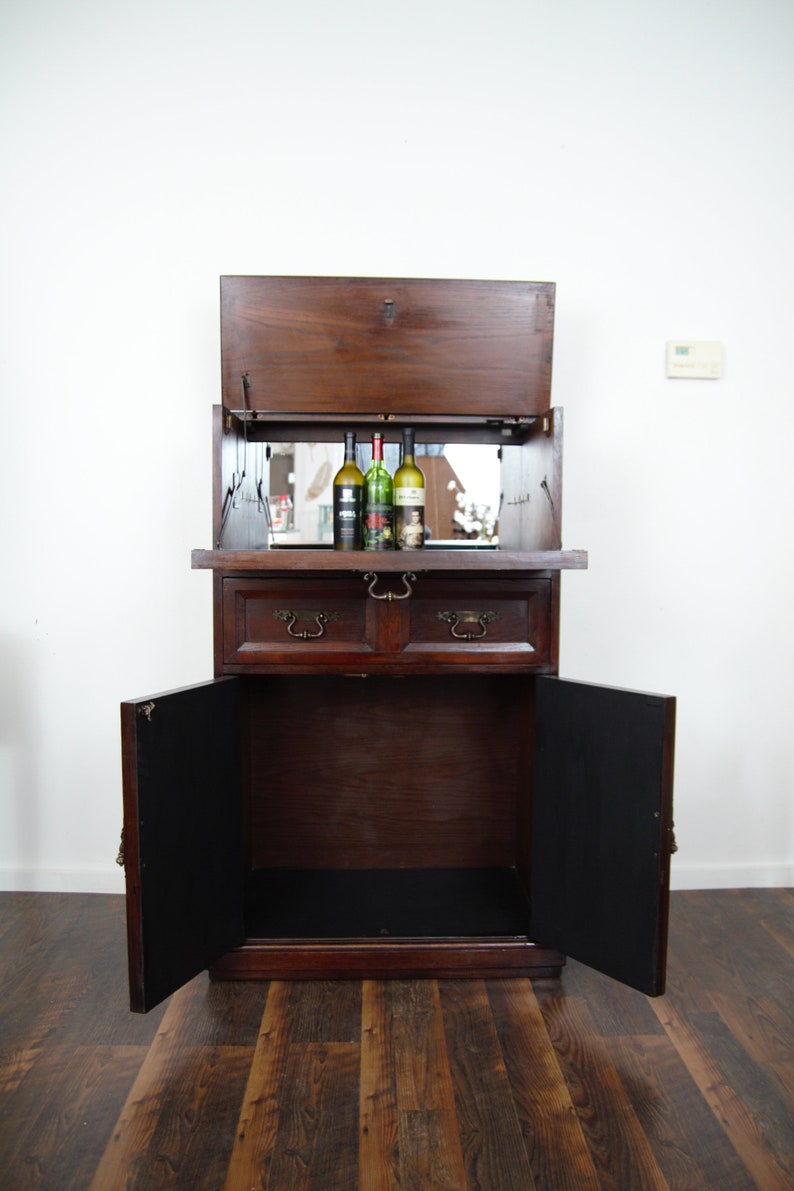 SOLD Vintage Lane Red Mahogany Liquor Etsy