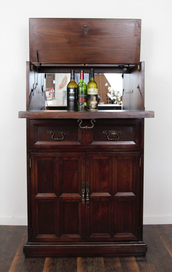 Mahogany liquor cabinet deals