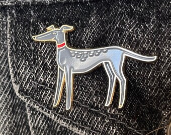 Greyhound Pin, Dog Gifts for Owners, Greyhound Gifts, Dog Lover Gift for Women, Jacket Pins, Dog Mom Gift, Whippet Enamel Pin, Backpack Pin