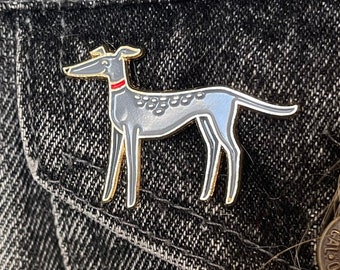 Greyhound Pin, Dog Gifts for Owners, Greyhound Gifts, Dog Lover Gift for Women, Jacket Pins, Dog Mom Gift, Whippet Enamel Pin, Backpack Pin