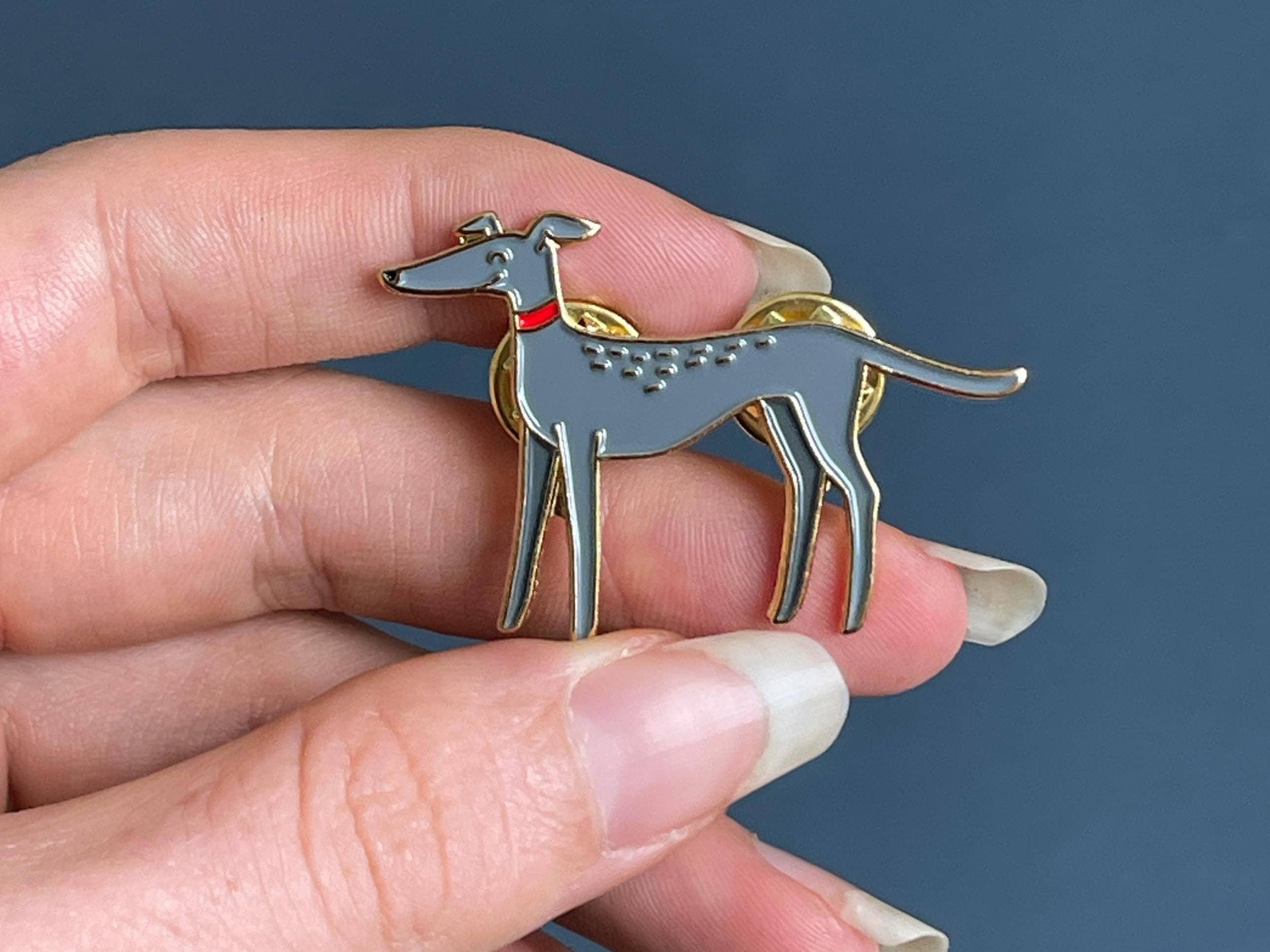 Whippet Enamel Pin - Etsy Canada