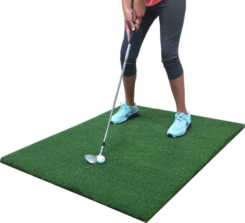 Golf Hitting Mat With Foam Backing 4 X4 Premium Par Etsy