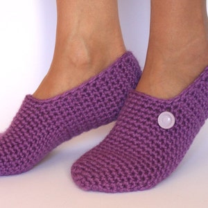 Crochet wool slippers / Wool slippers / house shoes / Handmade slippers / Crocheted slippers / knitted slippers / socks image 2